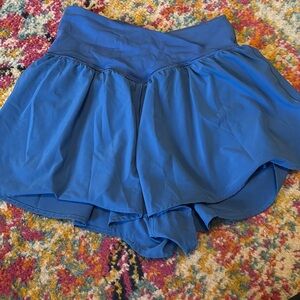 Aerie Crossover Blue Shorts- Small